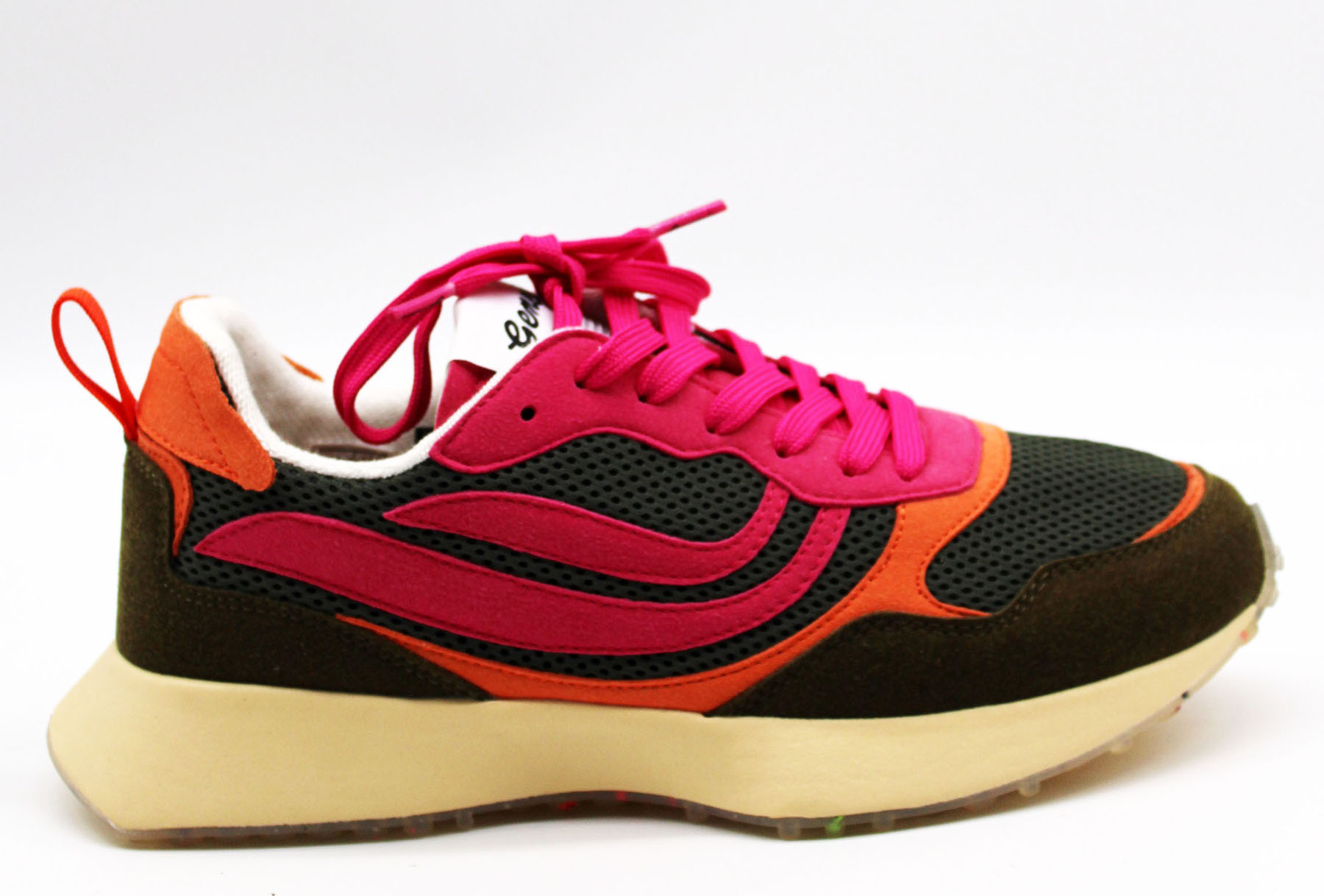 Genesis Sneaker G-Marathon Olive/Pink/Orange