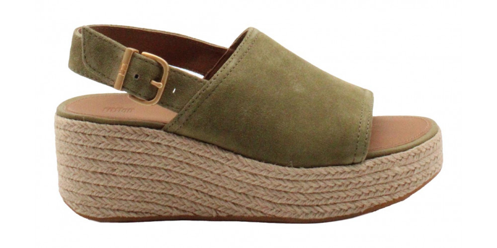 fitflop Plateau Sandale Plattforms Espadrilles Suede