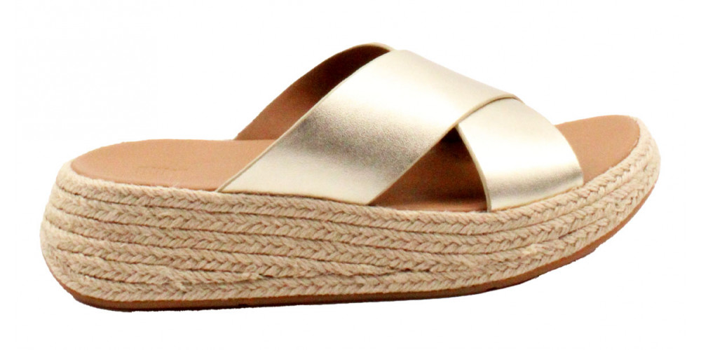 fitflop flache Plateau Pantolette F-Mode Espadrilles